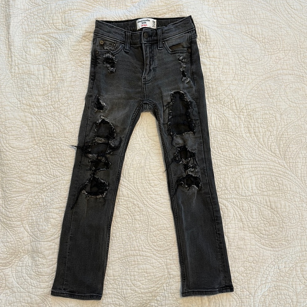 Abercrombie Kids Boys Faux Distressed Jeans
